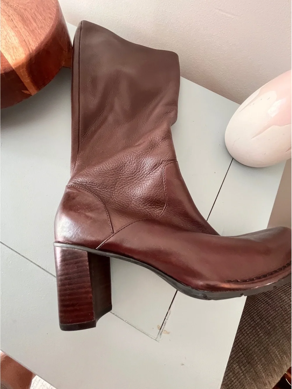 Indigo By Clark’s Tall Brown Leather Boots 9M